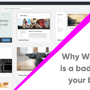 Why WordPress is a bad idea for your business. 