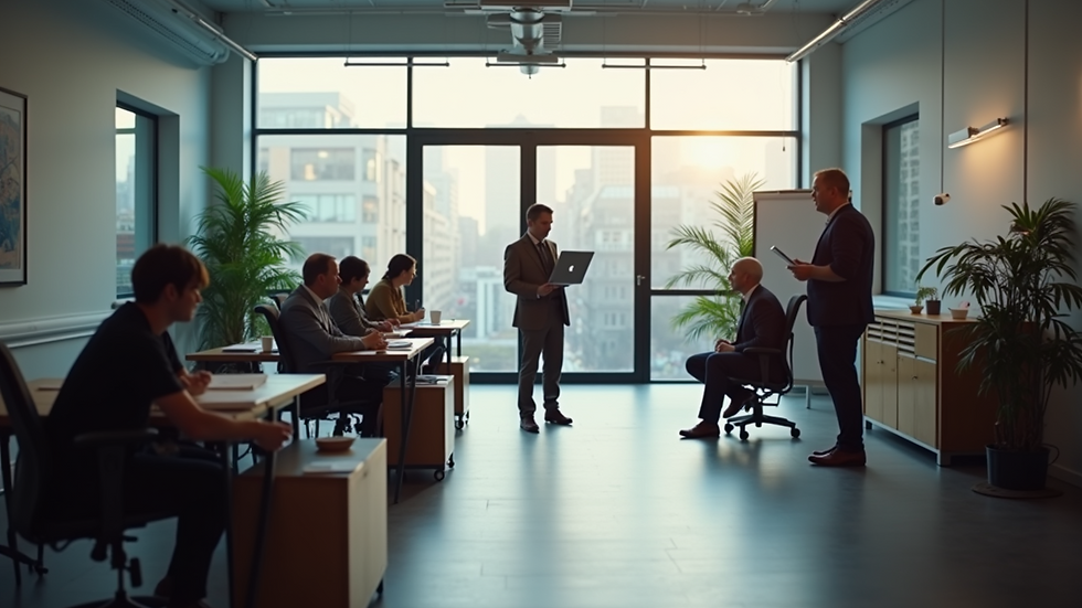 High angle view of a media planning session